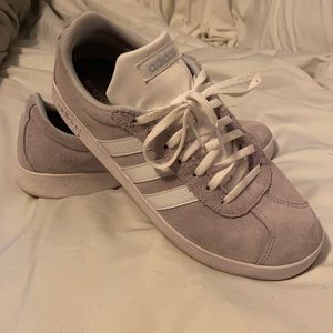 Gray adidas sneakers